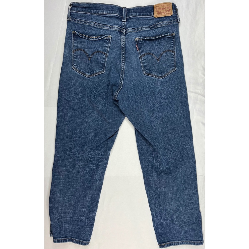 Levis 311 Shaping Skinny Capri Jeans Womens 28 Blue Medium Wash Denim Cropped - Picture 2 of 7